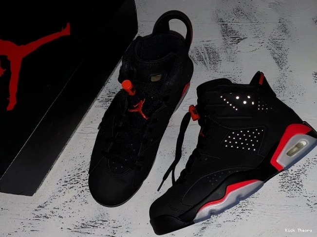Kick Theory Infrared 6 384664-060 Black OG Jordan Retro Air 0803